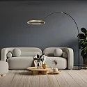 Steinhauer floor lamp RINGLUX IP20, dimmable