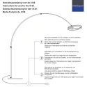 Steinhauer Luminaria de pedestal RINGLUX IP20, regulable