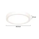 Steinhauer Luminaria de techo CEILING AND WALL IP44, regulable
