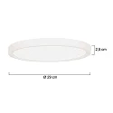 Steinhauer Luminaria de techo CEILING AND WALL IP44, regulable