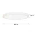 Steinhauer ceiling luminaire LUMINIX 1 flame IP44, white dimmable