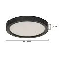 Steinhauer Luminaria de techo CEILING AND WALL IP44, regulable