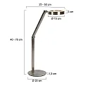 Steinhauer table lamp RINGLUX IP20, dimmable