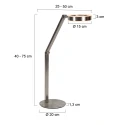 Steinhauer Luminaria de mesa RINGLUX IP20, regulable
