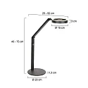Steinhauer table lamp RINGLUX IP20, dimmable