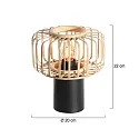 Steinhauer table lamp BLOEBA E27 IP20, dimmable