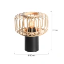 Steinhauer table lamp BLOEBA E27 IP20, dimmable