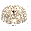 Steinhauer ceiling luminaire BLOEBA E27 IP20, dimmable