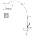 Mexlite Luminaria de pedestal SOLVA E27 IP20, regulable
