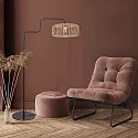 Steinhauer Luminaria de pedestal BLOEBA E27 IP20, regulable
