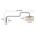 Steinhauer Luminaria de pared BLOEBA E27 IP20, regulable