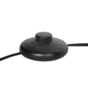Steinhauer Luminaria de pedestal BLOEBA de 1 llama E27 IP20, negro regulable