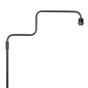 Steinhauer Luminaria de pedestal BLOEBA de 1 llama E27 IP20, negro regulable