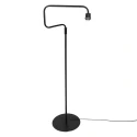 Steinhauer Luminaria de pedestal BLOEBA de 1 llama E27 IP20, negro regulable