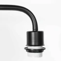 Steinhauer Luminaria de pedestal BLOEBA de 1 llama E27 IP20, negro regulable