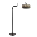 Steinhauer Luminaria de pedestal BLOEBA de 1 llama E27 IP20, negro regulable