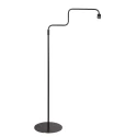 Steinhauer Luminaria de pedestal BLOEBA de 1 llama E27 IP20, negro regulable