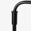 Steinhauer Luminaria de pedestal BLOEBA de 1 llama E27 IP20, negro regulable