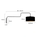 Steinhauer wall luminaire BLOEBA E27 IP20, dimmable