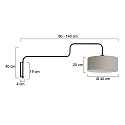 Steinhauer wall luminaire BLOEBA E27 IP20, dimmable