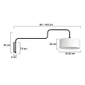 Steinhauer Luminaria de pared BLOEBA E27 IP20, regulable