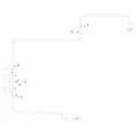 Steinhauer Luminaria de pared BLOEBA de 1 llama E27 IP20, negro regulable
