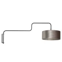 Steinhauer Luminaria de pared BLOEBA de 1 llama E27 IP20, negro regulable