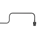 Steinhauer Luminaria de pared BLOEBA de 1 llama E27 IP20, negro regulable