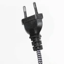 Steinhauer Luminaria de pared BLOEBA de 1 llama E27 IP20, negro regulable