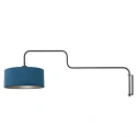 Steinhauer Luminaria de pared BLOEBA de 1 llama E27 IP20, negro regulable