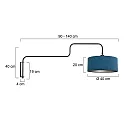 Steinhauer wall luminaire BLOEBA E27 IP20, dimmable