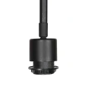 Luminaria de pared BLOEBA de 1 llama E27 IP20, negro regulable