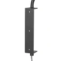 Steinhauer Luminaria de pared BLOEBA de 1 llama E27 IP20, negro regulable