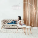 Steinhauer floor lamp SPARKLED LIGHT E27 IP20, dimmable