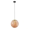 pendant luminaire BOLLIQUE 1 flame E27 IP20, brass dimmable