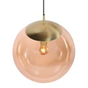 Steinhauer pendant luminaire BOLLIQUE 1 flame E27 IP20, brass dimmable