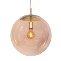 Steinhauer pendant luminaire BOLLIQUE 1 flame E27 IP20, brass dimmable