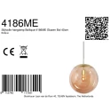 Steinhauer pendant luminaire BOLLIQUE 1 flame E27 IP20, brass dimmable