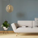 Steinhauer pendant luminaire BOLLIQUE 1 flame E27 IP20, brass dimmable