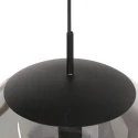 Steinhauer pendant luminaire BOLLIQUE 1 flame E27 IP20, black dimmable
