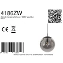 Steinhauer pendant luminaire BOLLIQUE 1 flame E27 IP20, black dimmable