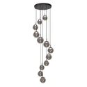 Steinhauer pendant luminaire BOLLIQUE 12 flames IP20, black dimmable