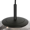 Steinhauer pendant luminaire BOLLIQUE 5 flames IP20, black dimmable