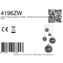 Steinhauer pendant luminaire BOLLIQUE 5 flames IP20, black dimmable