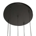 Steinhauer pendant luminaire BOLLIQUE 5 flames IP20, black dimmable
