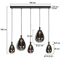 Steinhauer Luminaria colgante GLIMSY IP20, regulable