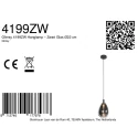 Steinhauer pendant luminaire GLIMSY 1 flame IP20, black dimmable