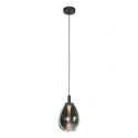 Steinhauer pendant luminaire GLIMSY 1 flame IP20, black dimmable
