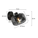 Mexlite Luminaria de pared TENEBRIS E14 IP20, regulable