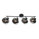 Mexlite wall luminaire TENEBRIS 4 flames E14 IP20, black dimmable